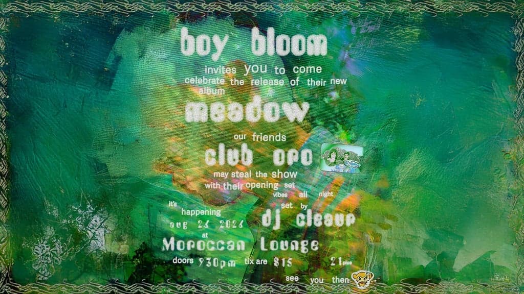 Boy Bloom tickets at Moroccan Lounge, Los Angeles