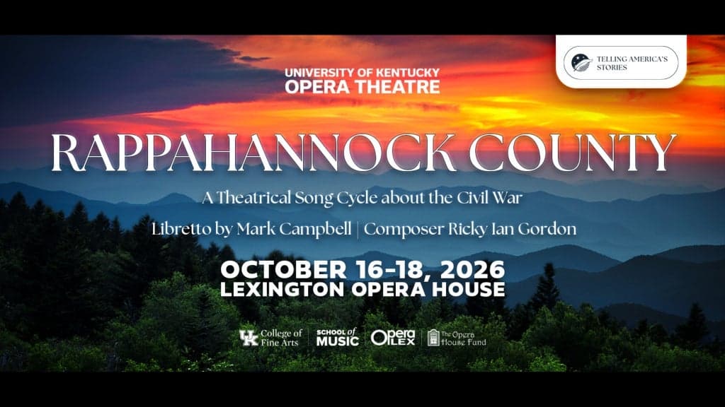 University of Kentucky Opera: Rappahannock County tickets at Lexington Opera House, Lexington