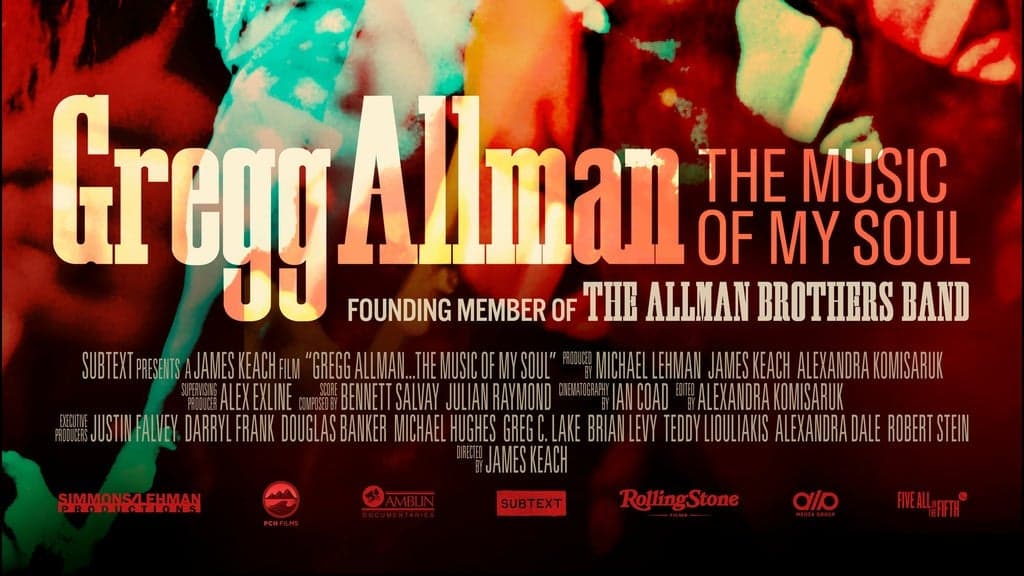 Gregg Allman: The Music of My Soul - Film tickets at SHU Community Theatre, Fairfield