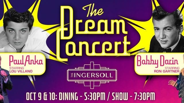 The Music of Bobby Darin and Paul Anka tickets at The Ingersoll, Des Moines