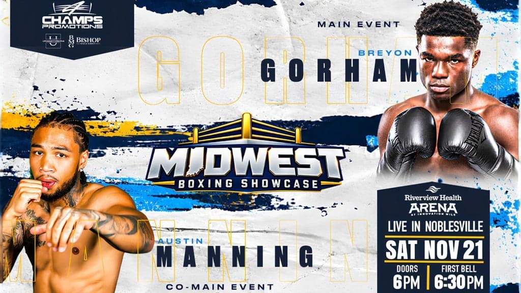 The Midwest Boxing Showcase tickets at Riverview Health Arena at Innovation Mile, Noblesville