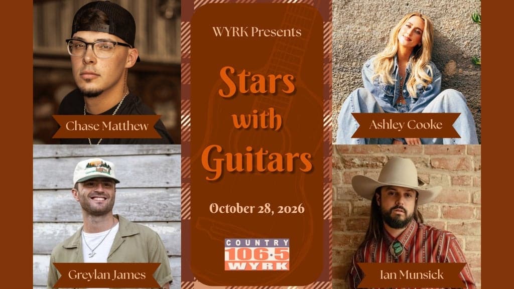 WYRK Stars with Guitars Fall Acoustic Concert tickets at University at Buffalo Center For The Arts, Buffalo